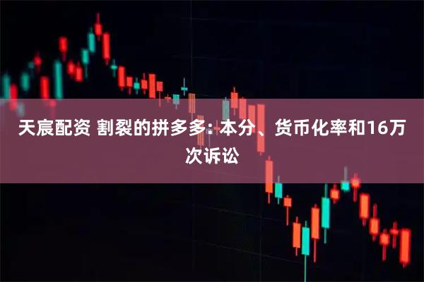天宸配资 割裂的拼多多: 本分、货币化率和16万次诉讼